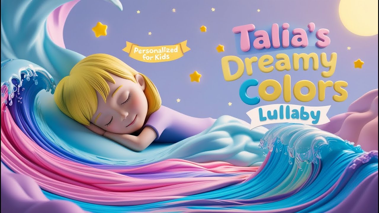 Talia's Dreamy Colors Lullaby| Calming Sleep Song for Kids 🌙 | Personalized Lullabies for Your Child