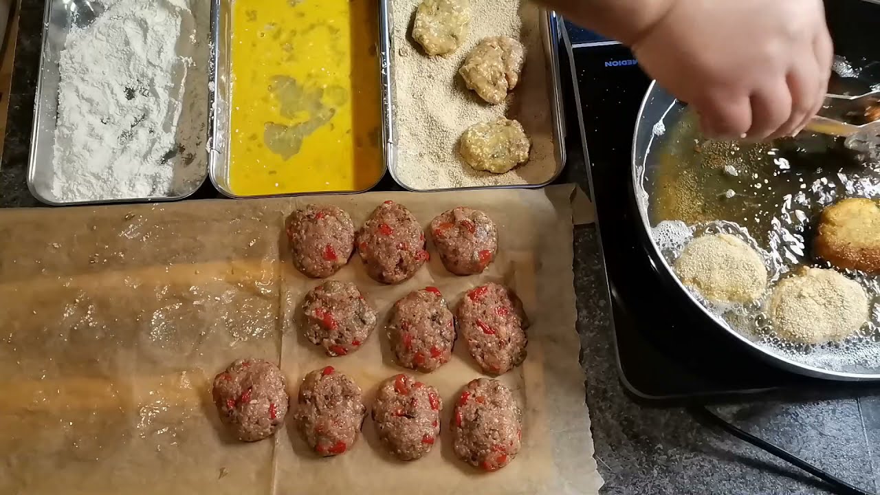Auberginen Frikadellen: Einfache Kochrezepte - YouTube