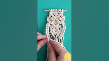 DIY Coruja de Macramê!Tutorial👆 #tutorialmacrame #macramepassoapasso #macrame #macrametutorial