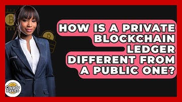 How Is A Private Blockchain Ledger Different From A Public One? - CryptoBasics360.com