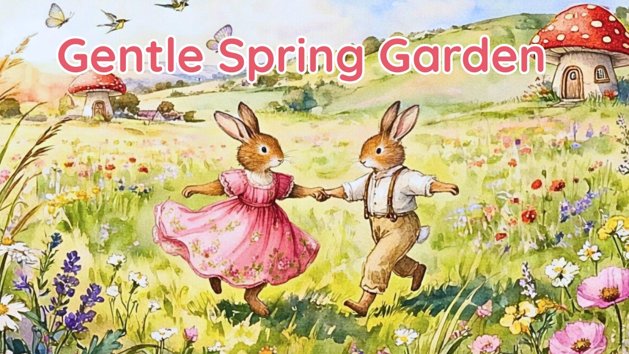 A Gentle Spring Garden 🌸 Gentle Storybook Folk Music - YouTube