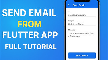 How to send email from flutter app? Flutter email sender tutorial.