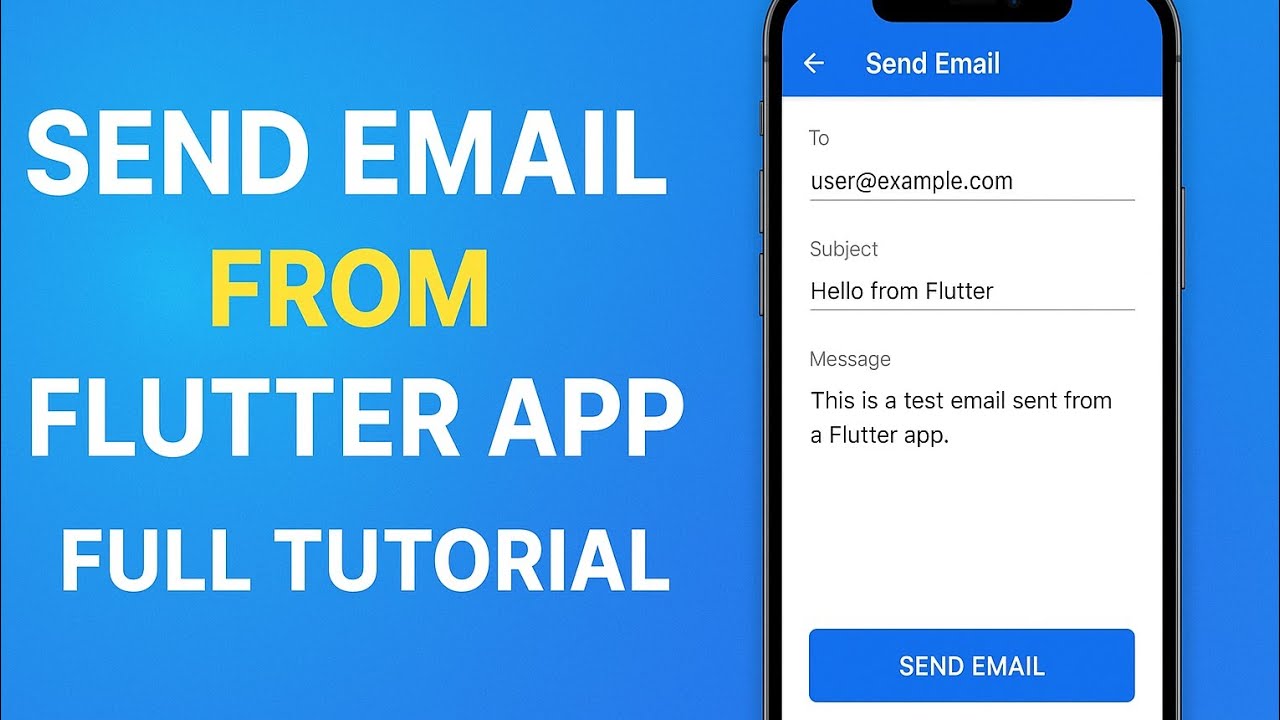 How to send email from flutter app? Flutter email sender tutorial ...