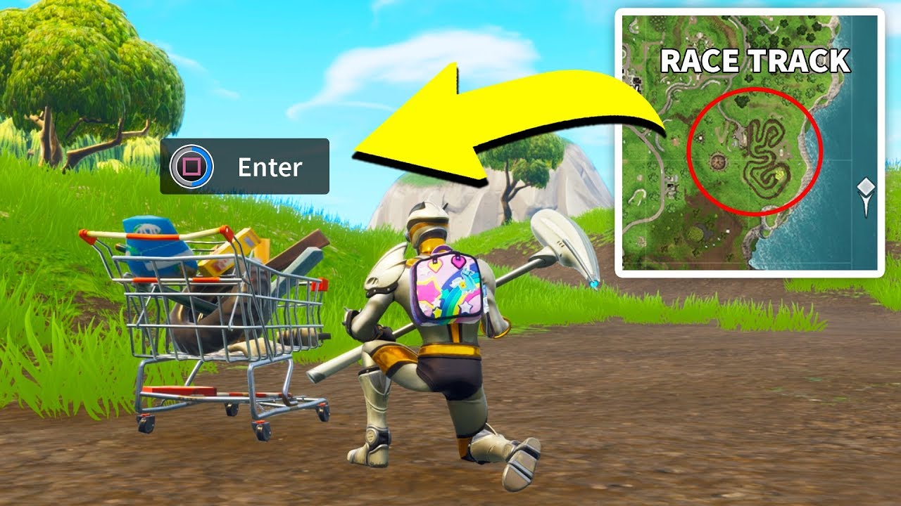 FORTNITE SHOPPING CART RACE TRACK! *UPDATE!* (Fortnite ... - 1280 x 720 jpeg 171kB