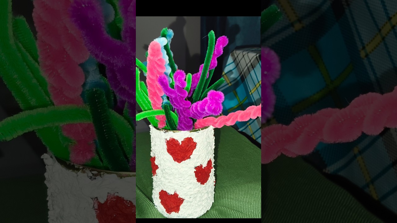 DIY texture art with tissue paper #viral #shorts #valentinesday #valentineweek #hearttouching