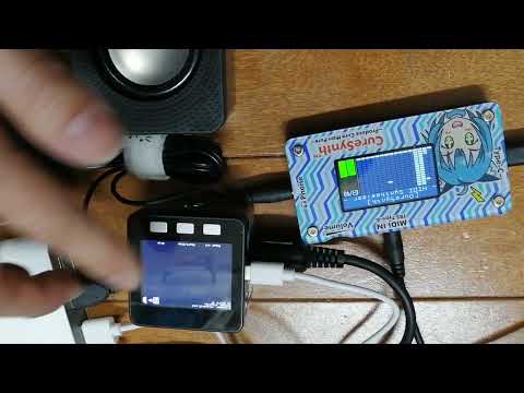 CureSynthにM5STACK MIDIシーケンサを繋いで少し演奏してみた