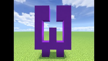 Minecraft Tutorial: How To Make The Letter W Alphabet