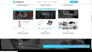 Andaman - Creative and Business WordPress Theme contact form blog Yuri