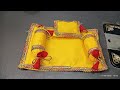 Laddu gopal ji ke liye asan, gol pillow and takhiya banana seekhe