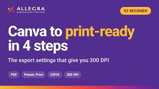 How to Export a Print-Ready PDF from Canva (300 DPI)