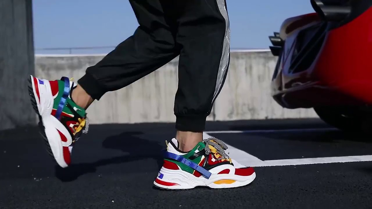 colorful abo fashion sneakers