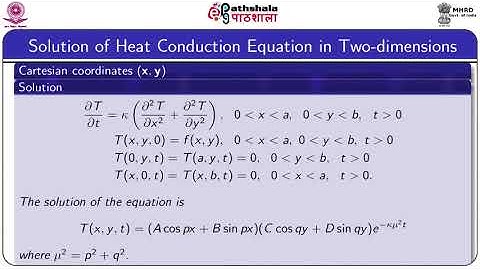 M-17. Solution of two dimensional heat equation