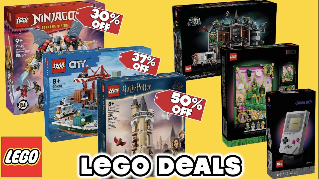 HUGE LEGO DEALS + New LEGO Sets Announced! Arkham Asylum, Game Boy & More!