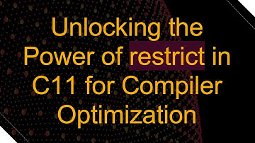 Unlocking the Power of restrict in C11 for Compiler Optimization