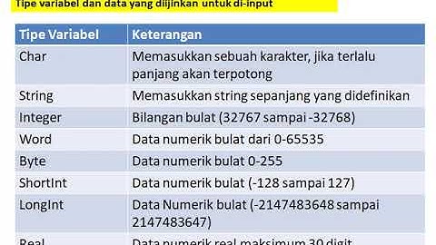 Bahasa Pemrograman Pascal - Input dan Output - Part 1