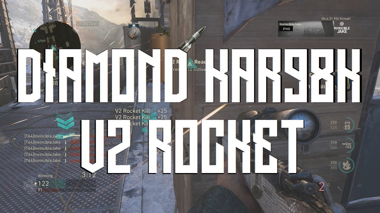 WWII: Diamond Kar98k Sniper V2 Rocket! Nuclear/ Vicious