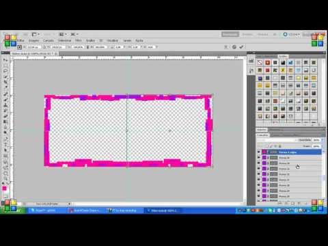 Como fazer uma borda tech com photoshop cs5 - YouTube
