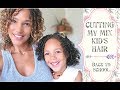 How I Cut my Mixed Kid's Curly Hair - Back to School Hairstyle