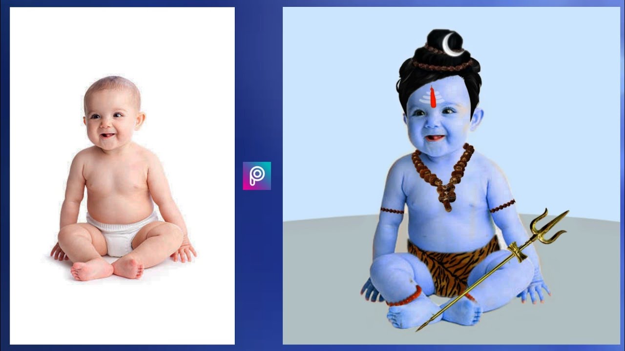 Baby Shiva Edit PicsArt | Lord Shiva Concept PicsArt Photo Editing ...