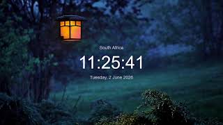 Thumbnail 🔴 LIVE | Clock / Time in South Africa now (SAST) / What time is it now