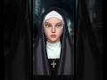 THE NUN Makeup Transformation 😱 Scary Real Look #shorts