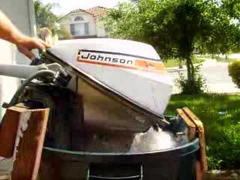 1973 Johnson Outboard Motor 9.5 HP - YouTube