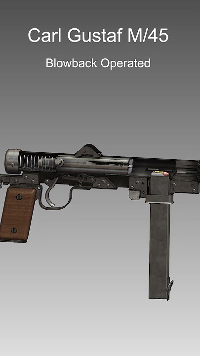 Swedish Submachine Gun (SMG) | Carl Gustaf M/45 | How It Works