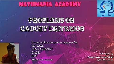 Problems on Cauchy Criterion - Lec 14 - Sequence and Series