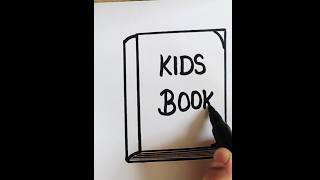 book drawing for kids. draw a book.#learntodraw #viralshort