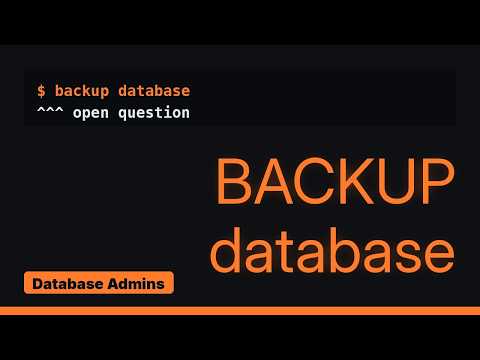 Databases: Killed Backup in Rollback State for Days