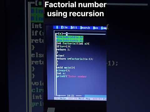 factorial using recursion