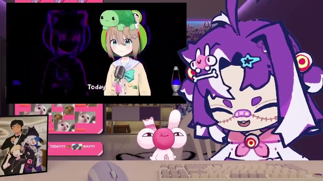 Michi Mochievee find the Vedal and Neuro-Sama Chinatown Blues Karaoke cover