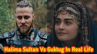 Ertugral Gazi Actors Guktug Vs Halima Sultan In Real Life|Actors viral trending turkey
