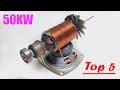 50000kw Top-05 Free Energy Generator 230v with Coper wire use Magnet AC Light bulb Activty
