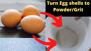 Shocking! See how I transform Egg Shells into Worm Food