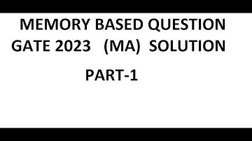 GATE 2023(MA) Paper Analysis & Discussion | Mathematical Science