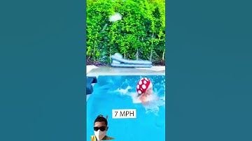 Mario Kart In Real Life but on a Treadmill over the Pool