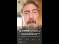 Mr. John McAfee about the sharing economy Influencer PATRON.