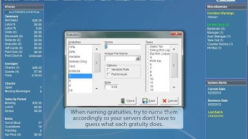 Setup a Percentage Gratuity - Focus POS