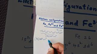 Electronic configuration of Fe,Fe2+,Fe3+ MIRIAM TEACHER'S NEET UG SHORTS.