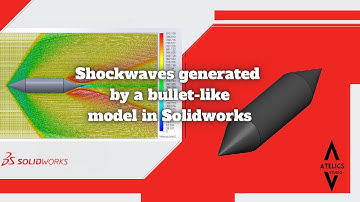 Solidworks |  Supersonic Bullet Flow Simulation  | Shockwave Visualization