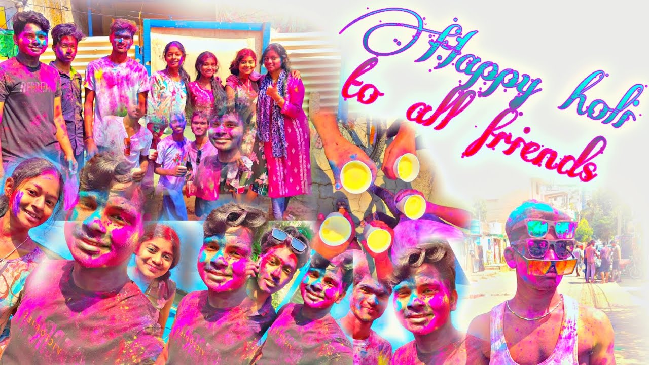 HAPPY HOLI🥰to all friends/#vlog #holi #15