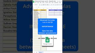 Advanced formulas I used in real life in Google Sheets: IMPORTRANGE! Sync data between spreadsheets!