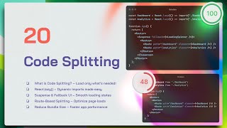 (Arabic) React Course - Code Splitting Cut Load Times by 90% (React.lazy + Suspense)
