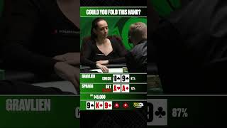 Could you FOLD this hand? 😱 #DrawingDead #IrishPokerOpen screenshot 1