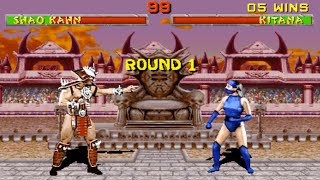 Mortal Kombat 2 Arcade Challenger Kitana Gameplay Playthrough 4K Ultra HD