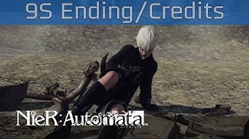 Nier: Automata - 9S Ending B and Credits [HD 1080P/60FPS]