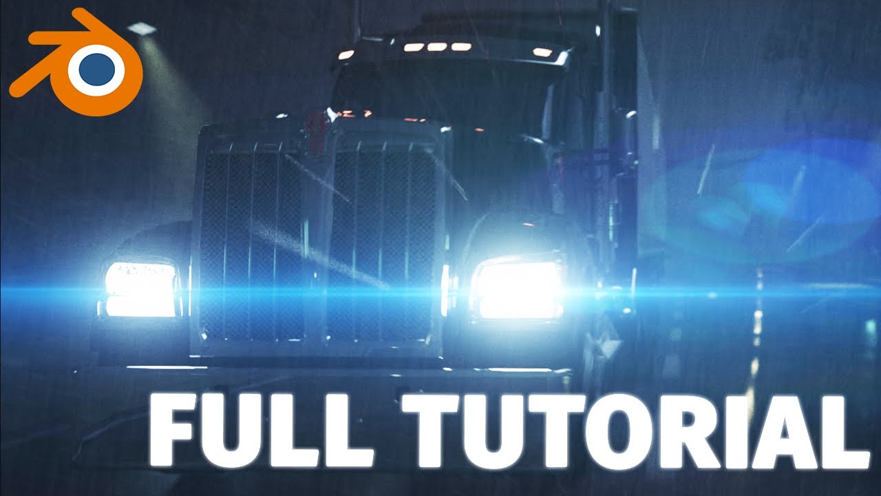 Blender 3 cinematic car animation tutorial with rain | Beginner (Part 2 ...