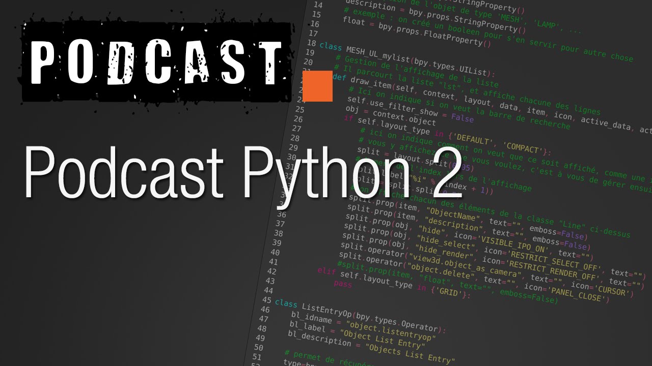 Blenderloung - Podcast Python Partie 2 - YouTube