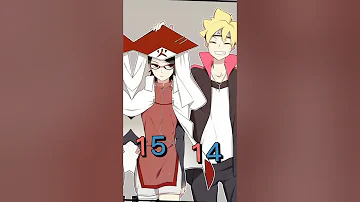 Boruto x Sarada || Borusara [love ages] #shorts #boruto #naruto #anime #fyp #love #lovestory